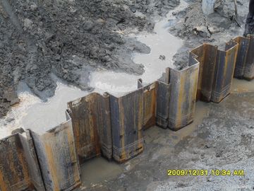 Hat Type Interlocking Sheet Piles Hot Rolled Coil Without Surface Treatment